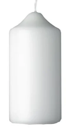 Blockljus DUNI 130x60mm vit