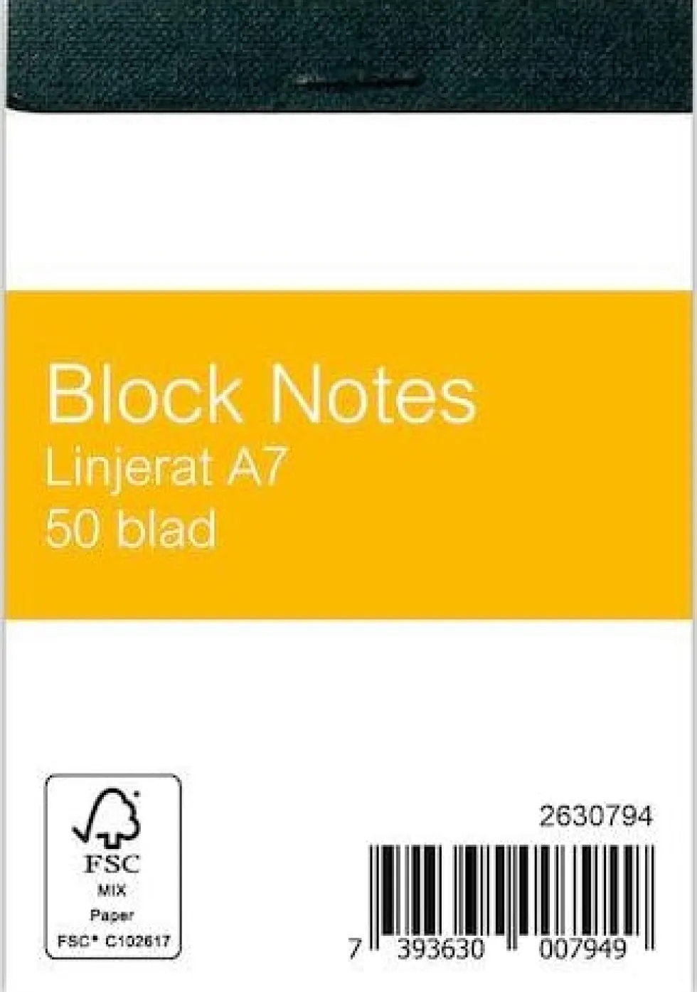 Block Perforerat A7, linjerat, 60g, 10st