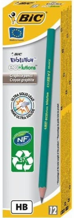 Blyertspenna BIC Evolution HB, 12/fp