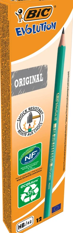 Blyertspenna BIC Evolution HB, 12/fp