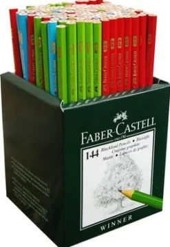 Blyertspenna Faber-Castell Färgade HB, 144st/fp