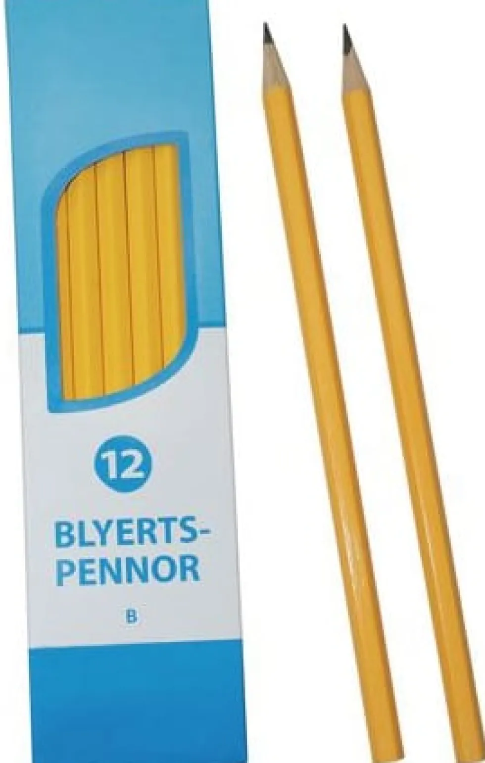 Blyertspenna polerad B, 12/fp