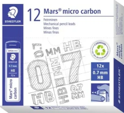 Blyertsstift Staedtler 0,7 HB, 12 stift/tub, 12fp