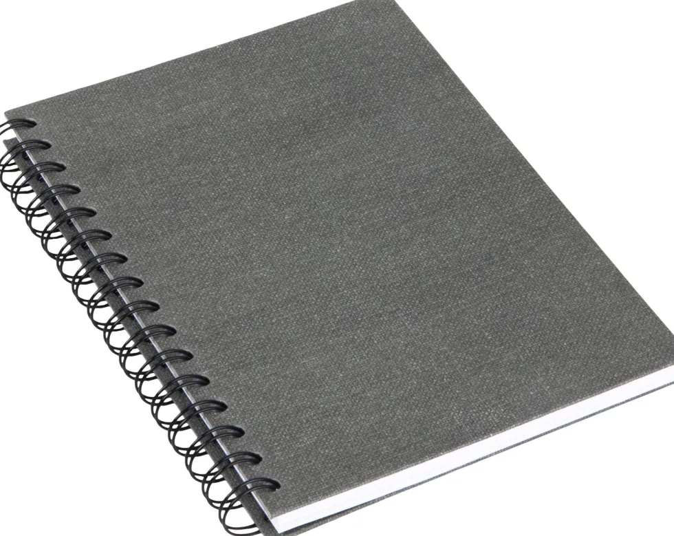 Bok Bigso A5 linj canvas grå