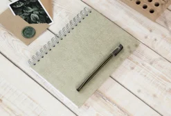 Bok Bigso A5 linj canvas linen