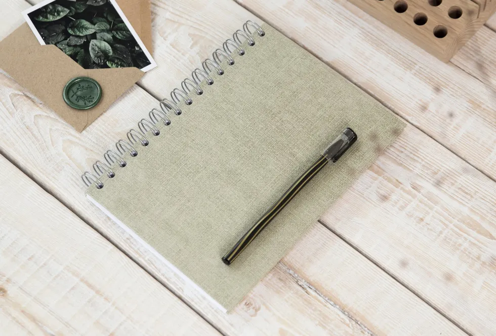 Bok Bigso A5 linj canvas linen