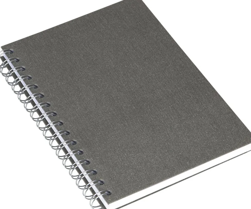 Bok Bigso A5 olinj canvas grå