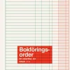 Bokföringsorder A4 utan kopia, 50 blad