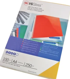 Bokinb omslag GBC A4 HiGloss vit (100)