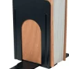 Bokstöd 230X150mm svart 2-pack