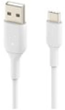 BOOST CHARGE USB-A to USB-C Cable, 1M, White