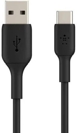 BOOST CHARGE USB-A to USB-C Cable, 1M, Black