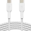 BOOST CHARGE USB-C to USB-C Cable_Braided, 1M, White