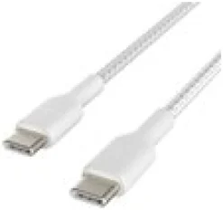 BOOST CHARGE USB-C to USB-C Cable_Braided, 1M, White