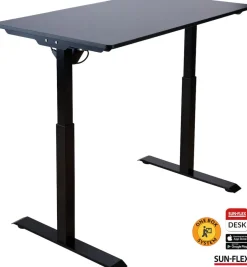 Bord höj/sänk SUN-FLEX®EASYDESK ELITE, Traffic Black 120x60cm