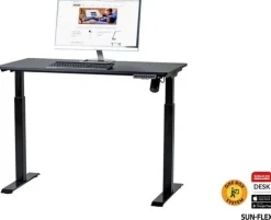 Bord höj/sänk SUN-FLEX®EASYDESK ELITE, Traffic Black 120x60cm