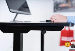 Bord höj/sänk SUN-FLEX®EASYDESK ELITE, Traffic Black 120x60cm