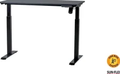 Bord höj/sänk SUN-FLEX®EASYDESK ELITE, Traffic Black 120x60cm