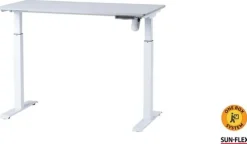 Bord höj/sänk SUN-FLEX® Easydesk Elite Pure White 120x60cm