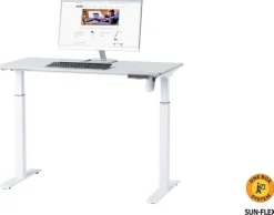Bord höj/sänk SUN-FLEX® Easydesk Elite Pure White 120x60cm