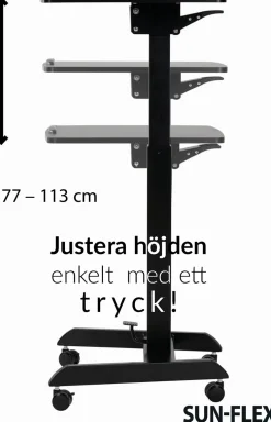 Bord höj/sänk SUNFLEX Easydesk Pro svart