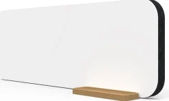 Bordsskärm & Skrivtavla Mood Fabric Table, 1000x350mm, Vit/Svart