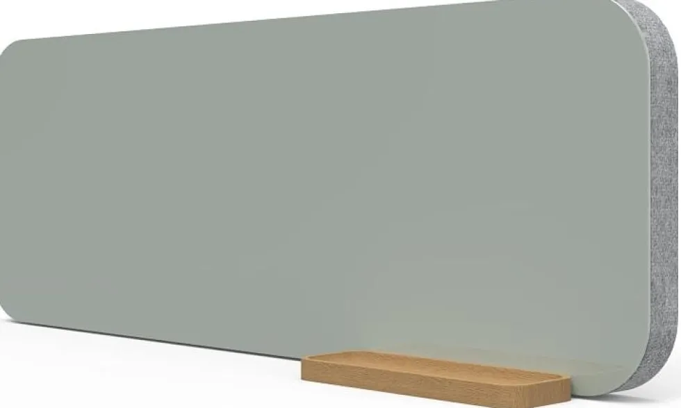 Bordsskärm & Skrivtavla Mood Fabric Table, 1000x350mm, Mossgrön