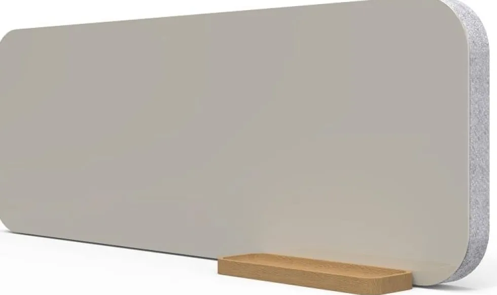 Bordsskärm & Skrivtavla Mood Fabric Table, 1000x350mm, Grå