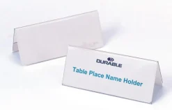 Bordsskylt Durable, dubbelsidig, 210x61mm, 25/fp