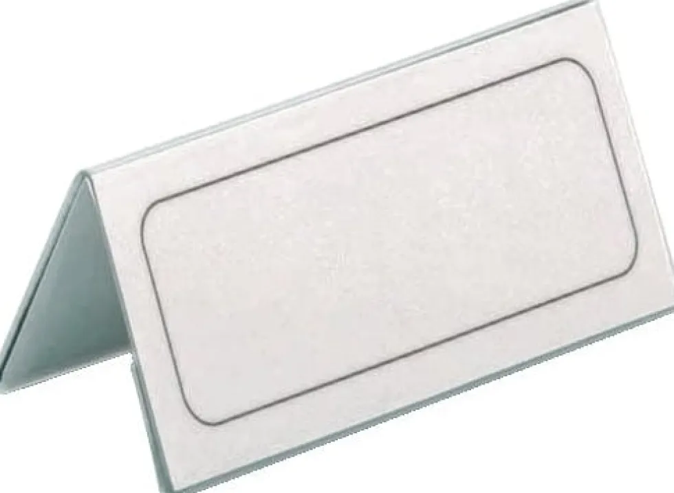 Bordsskylt Durable, dubbelsidig, 210x61mm, 25/fp