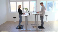 Bordsstativ höj/sänk SUN-FLEX® DESKFRAME VI, White Aluminium