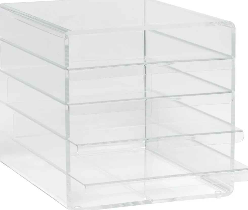 Brevkorg Kuben 5-fack A4 trans
