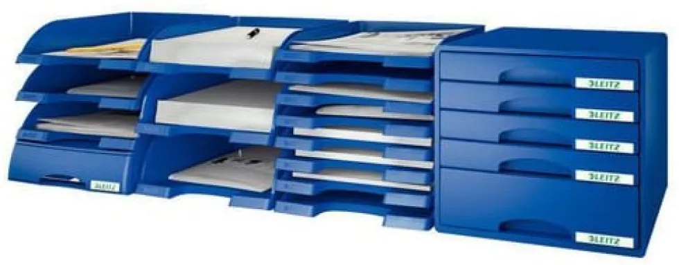 Brevkorg Leitz Jumbo Plus Svart, 255x357x103mm