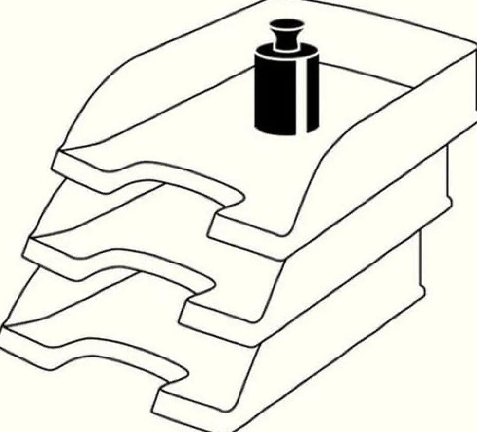 Brevkorg Leitz Plus Transparent, 255x360x70mm
