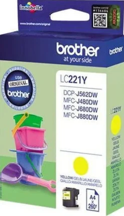 Brother LC221Y - Gul - original - bläckpatron