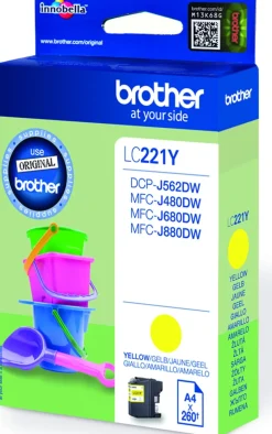 Brother LC221Y - Gul - original - bläckpatron