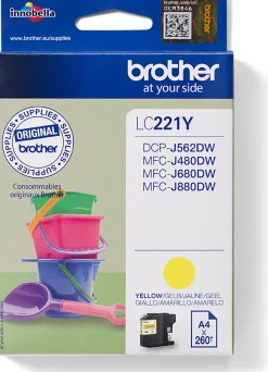 Brother LC221Y - Gul - original - bläckpatron