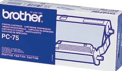 Brother PC75 - Svart - bläckbandskassett - för FAX-T102, T104,