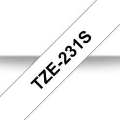 Brother TZe231S2 - Svart på vitt - Rulle (1,2 cm x 4 m) 1 rulle