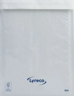 Bubbelpåse LYRECO 240x340mm vit 100/fp