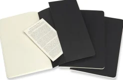 Cahier Journal Dotted Large Svart 3-Pack