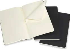 Cahier Journal Dotted Large Svart 3-Pack