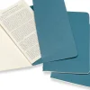 Cahier Journal Olinjerad Pocket Brisk Blue 3-Pack