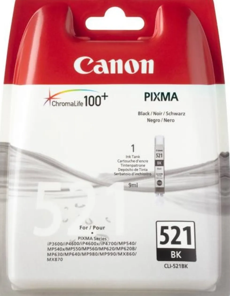 Canon CLI-521BK - 9 ml - foto-svart - original