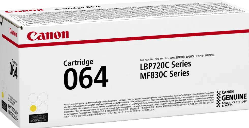 Canon 064HY Yellow Toner Cartridge 10.4K