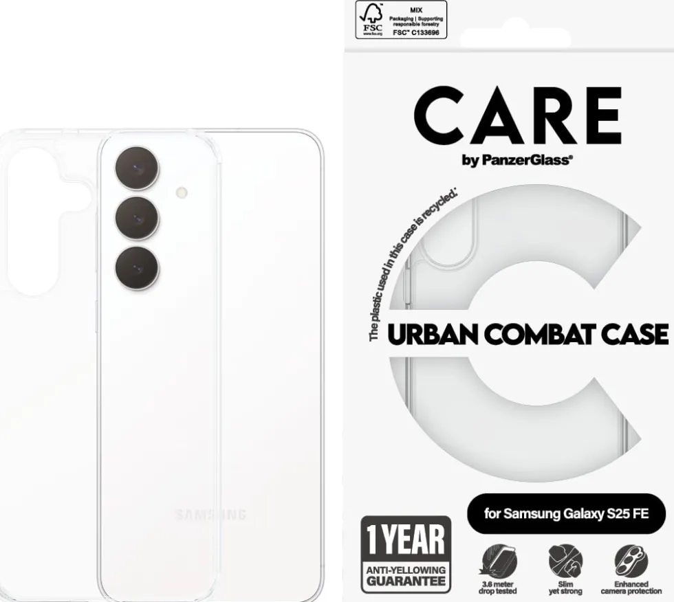 CARE by PanzerGlass - Baksidesskydd för mobiltelefon