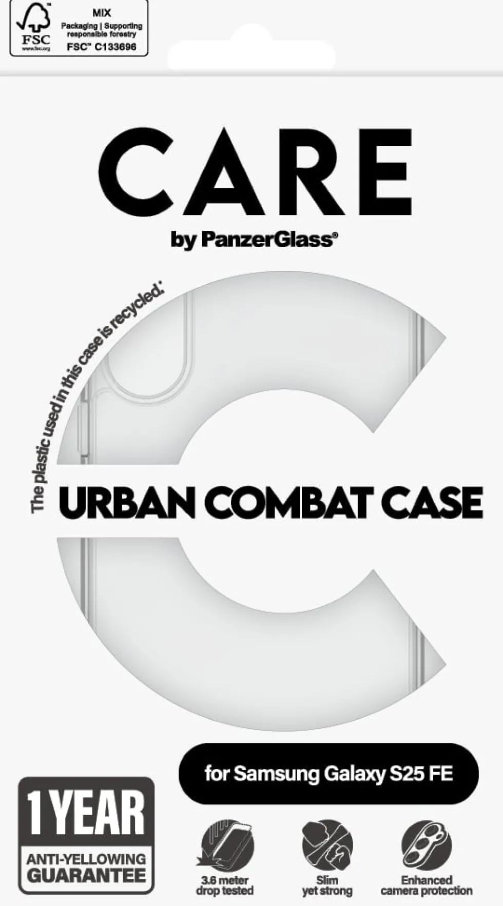 CARE by PanzerGlass - Baksidesskydd för mobiltelefon