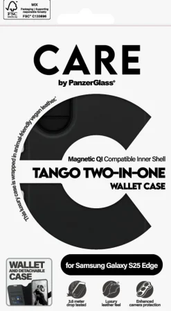 CARE Case Tango Two-in-One Wallet w. Qi Samsung S25 Edge
