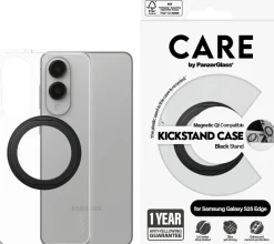 CARE Case T w. Black Qi Compatible Samsung S25 Edge