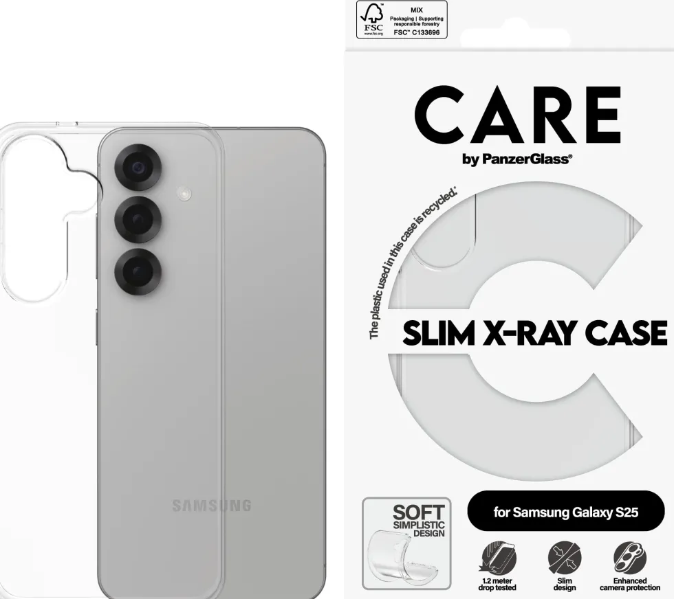 CARE Fashionable Case TRNSP X-Ray Soft Basic Galaxy S25